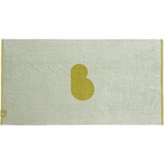 Bamboo bebe 兩用拼色浴巾, 綠色(薄荷綠底), 1入