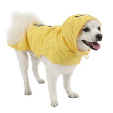 Mozpet 狗狗戶外雨衣, 檸檬, 1個