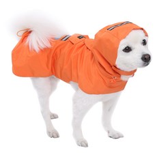Mozpet狗狗戶外雨衣, 橘色, 1件