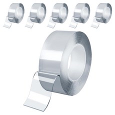 ender 超強力壓克力泡棉奈米矽膠透明凝膠雙面膠帶 透明 2mm, 6個