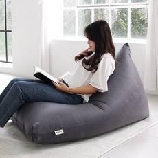 MYME 꼬깔 빈백 1인 소파 NO 11, 챠콜