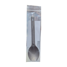 純鈦防燙抗油環保叉匙 輕巧款 附叉匙套, 1支, 銀色