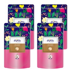 High Tea 伂橙 白桃烏龍綠茶, 2021年iTQI獲獎茶品, 香甜蜜桃風味, PLA三角立體茶包, 環保便利, 4g, 12包, 4袋