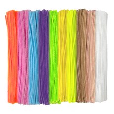 手作愛好 彩色可裁剪細毛根 毛絨鐵絲繩, 02 淺色混合(隨機出貨), 400個