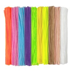 手作愛好 彩色可裁剪細毛根 毛絨鐵絲繩, 02 淺色混合(隨機出貨), 200個