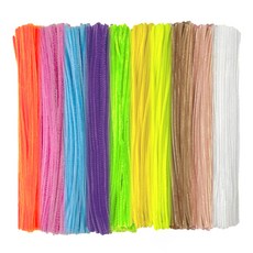 手作愛好 彩色可裁剪細毛根 毛絨鐵絲繩, 02 淺色混合(隨機出貨), 500個