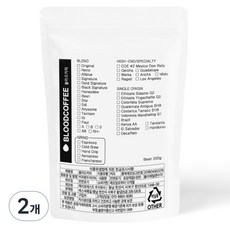BloodCoffee 印尼曼特寧G1咖啡豆, 原豆(未研磨), 200g, 2個