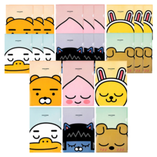 카카오프렌즈 L자 홀더 파일 6종 x 2p 세트, 혼합색상, 2세트