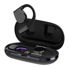 아이리버 C타입 오픈형 러닝 자전거 운동 헬스 갤럭시 아이폰 호환 블루투스 이어폰, 블랙, IB-IX7