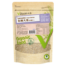 Vilson 米森 有機大麥洋薏仁, 1包, 450g