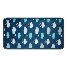 韓日電子 Gureumi 雙人超細纖維電熱坐墊, 海軍藍, 45 x 87 cm