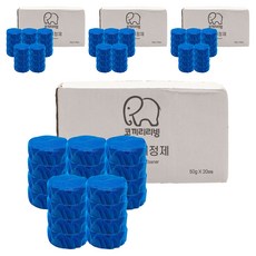 코끼리리빙 고체형 변기세정제, 50g, 80개