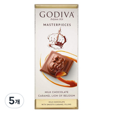 고디바 마스터피스 밀크초콜릿 카라멜, 86g, 5개