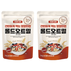 DGFARM 即食大燕麥片, 1kg, 2包