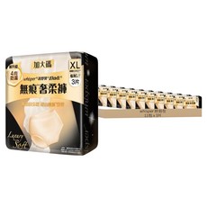 whisper 好自在 無痕奢柔褲 內褲型, 11包, 3片, XL