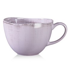 ASA SELECTION 刷紋麥片碗/拿鐵咖啡, 紫色的