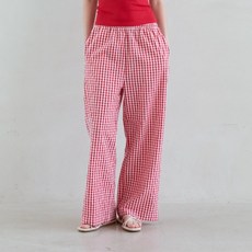 tsh 女性居家休閒格紋褲 2件組