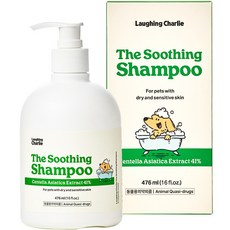 Laughing Charlie 寵物積雪草溫和舒緩洗毛精, 476毫升, 1個