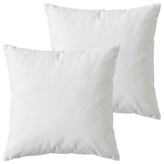 菓拉小舖 莫蘭迪舒心絨抱枕枕芯 PP棉, 白色, 2個