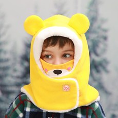 bayb 아동용 애니멀 히트후드 넥워머 곰