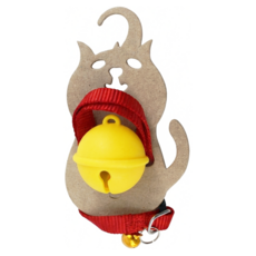 喵鈴鐺之多功能吊飾, 顏色隨機, 1個