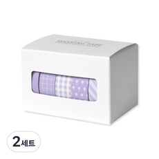Monolike 紙膠帶 5捲入, 紫丁香, 2組