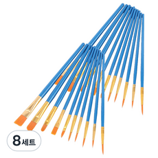 Kblanc 現代水彩壓克力畫筆10件組 珠光藍, 1.5 x 18 cm, 8套