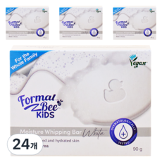 포멀비키즈 모이스처 휘핑바 화이트, 90g, 24개