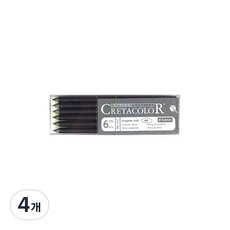 크레타칼라 샤프콘테심 6p 26184, 흑연 4B, 4개