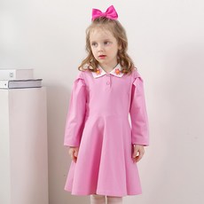 WALTONKIDS 女童可愛花朵領洋裝