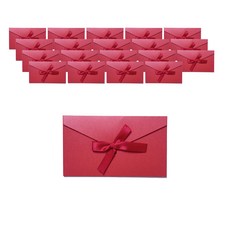 Maket Gamseong 緞帶素色信封, 紅色, 20個