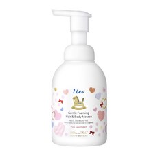 Fees BEBE 嬰兒洗髮沐浴泡泡 粉紅甜心香, 400ml, 1瓶