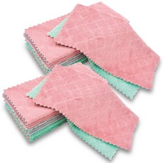 家 奇幻超細纖維天鵝絨雙面抹布, 20個