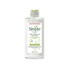 Simple 清妍 雙效輕柔眼部卸妝液, 125mL, 卸除防水睫毛膏, 敏感肌適用, 1瓶