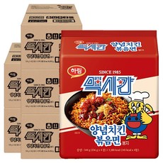 하림 맥시칸 양념치킨 볶음면 봉지 136g, 160개