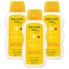 WELEDA 薇蕾德 金盞花寶貝柔護身體乳, 200ml, 3瓶