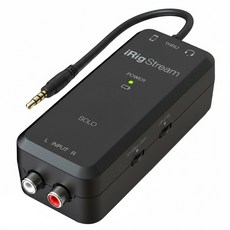 IK MULTIMEDIA iRig Stream Solo 行動錄音介面, 黑色, 單一商品