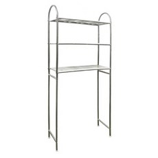 雙手萬能 不鏽鋼馬桶置物架, 銀色