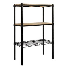 dayneeds 日需百備 松木 烤漆三層架, 黑色