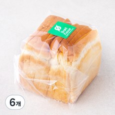 브로드카세 단백질을더한 발효종 우유식빵, 490g, 6개