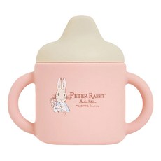 奇哥 比得兔矽膠喝水杯組, 莓果粉, 1組, 180ml