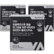 Vitamin Village 魚骨海藻珊瑚鈣綜合維生素錠 54g, 60顆, 3盒