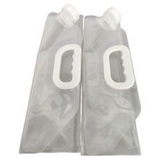 FaSoLa 多用途環保PE大容量移動式折疊水袋 5L，2個Set, 透明, 1組