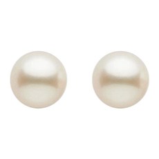 ENCLAIR 女款真水晶珍珠耳環 12mm
