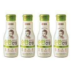 샘표 우리 아이 순한 간장 국물용, 4개, 200ml