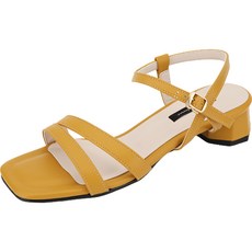 단골언니 여성용 머멘 8각굽 사선 스트랩 샌들 3cm