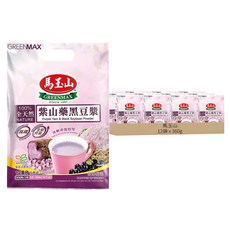 馬玉山 紫山藥黑豆漿, 360g, 12袋