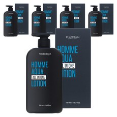 PUREDERM 男性用HOMME水潤多效合一乳液, 500ml, 5個