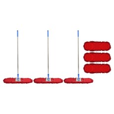 크린메이트 파워 무기름 대걸레 밀대 + 청소포 2p 세트, 3세트