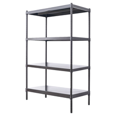 dayneeds 日需百備 極致工藝 烤漆4層架 展示架 儲藏架 收納層架, 4層, 黑色